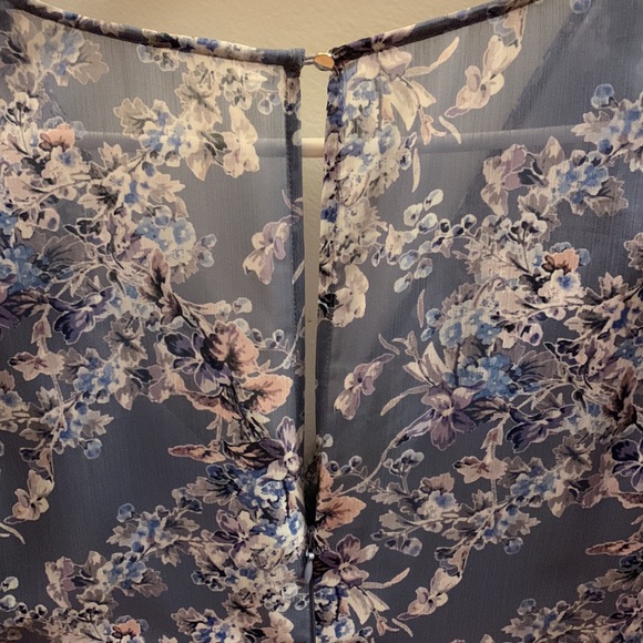 Ever New Gorgeous Light Blue Floral Short Dress - Picture 8 of 11